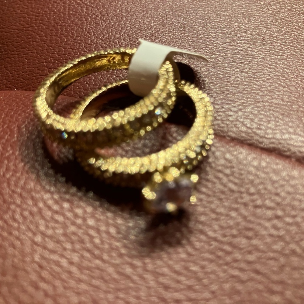 Gold Rhinestone Rings - Picture 6 of 7
